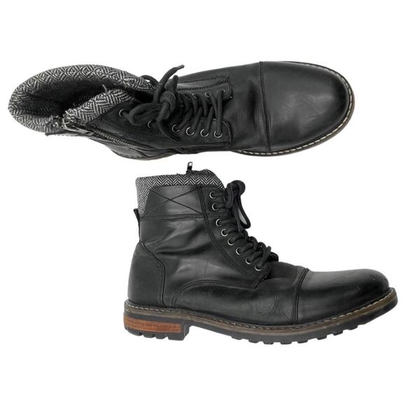 CREVO men\'s black leather boots size 13 main image 10